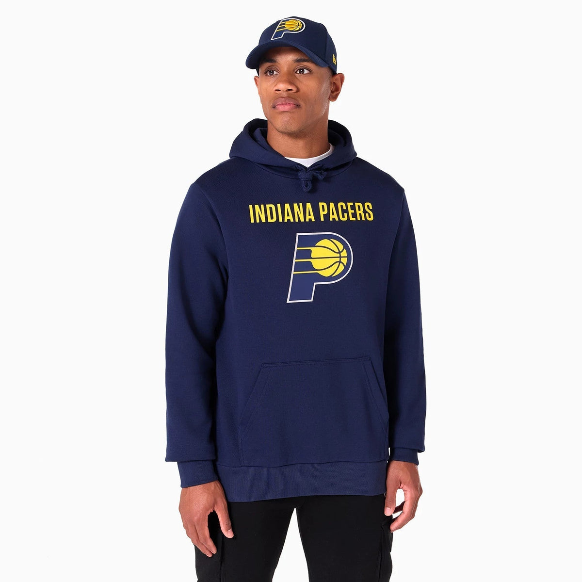 Indiana Pacers NBA Navy Pullover Hoodie-Benirox