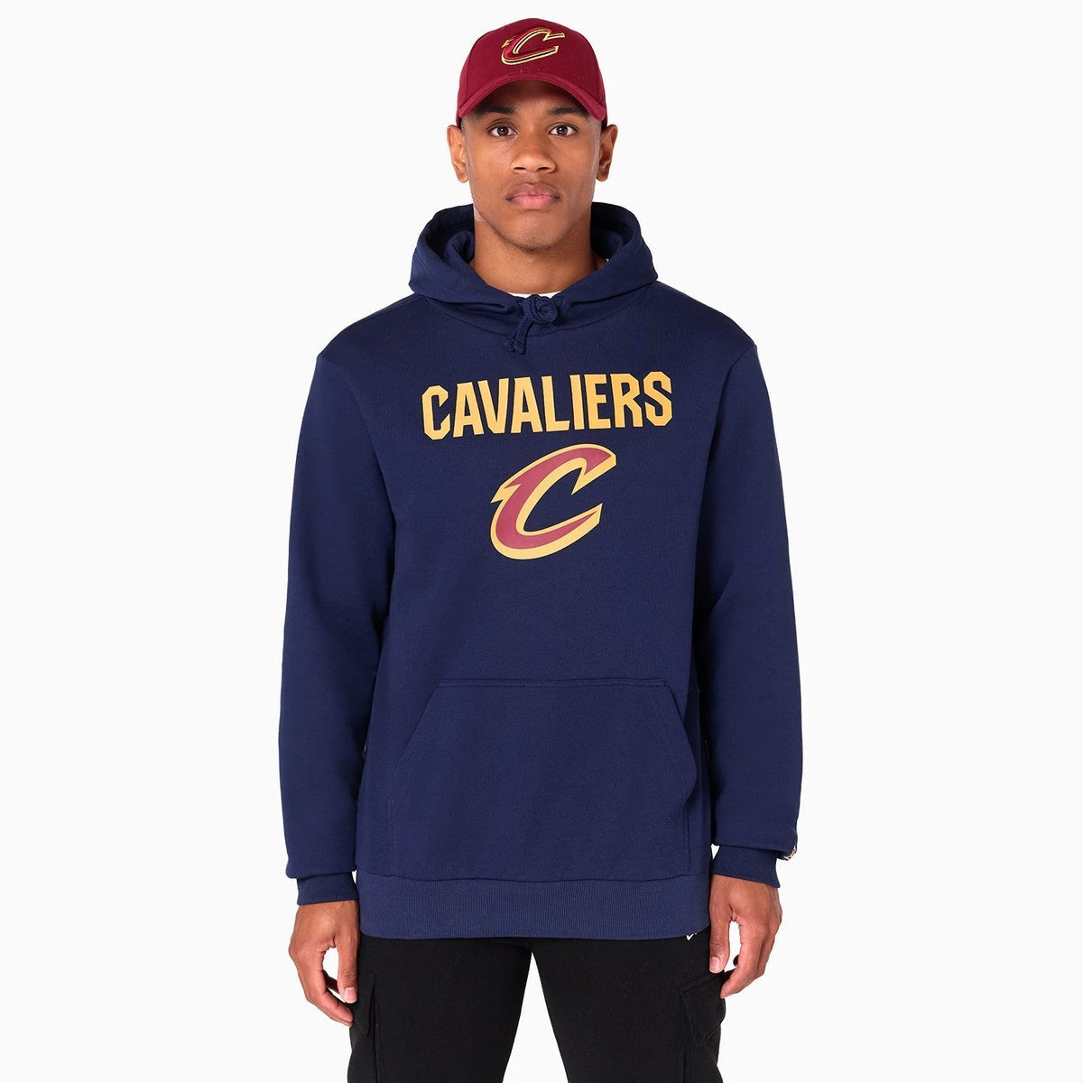 Cleveland Cavaliers NBA Navy Pullover Hoodie-Benirox
