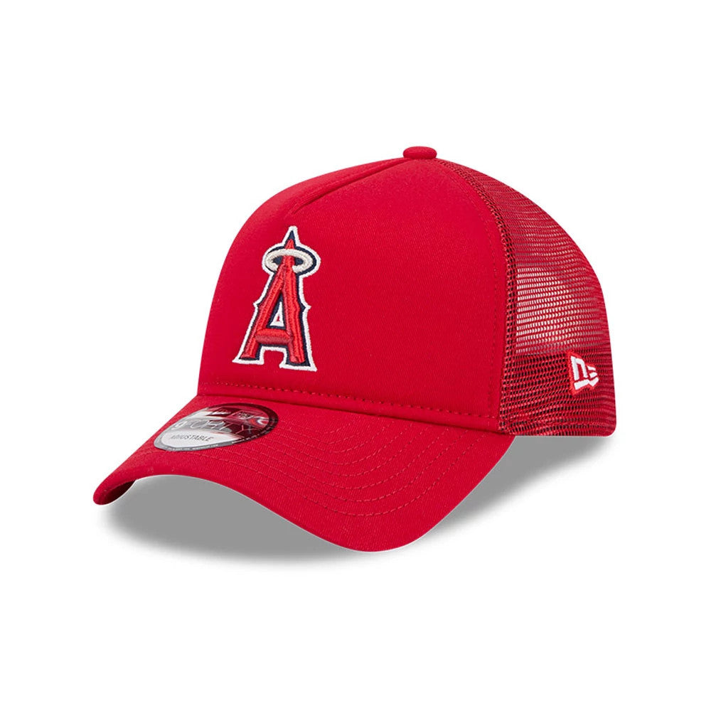 LA Angels MLB Evergreen Red 9FORTY A-Frame Adjustable Cap-Benirox