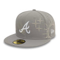 Atlanta Braves MLB Zodiac Grey 59FIFTY Fitted Cap-Benirox