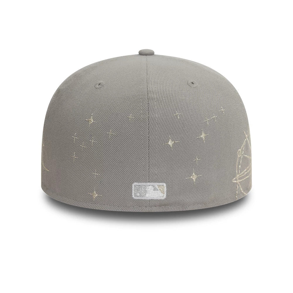 Atlanta Braves MLB Zodiac Grey 59FIFTY Fitted Cap-Benirox