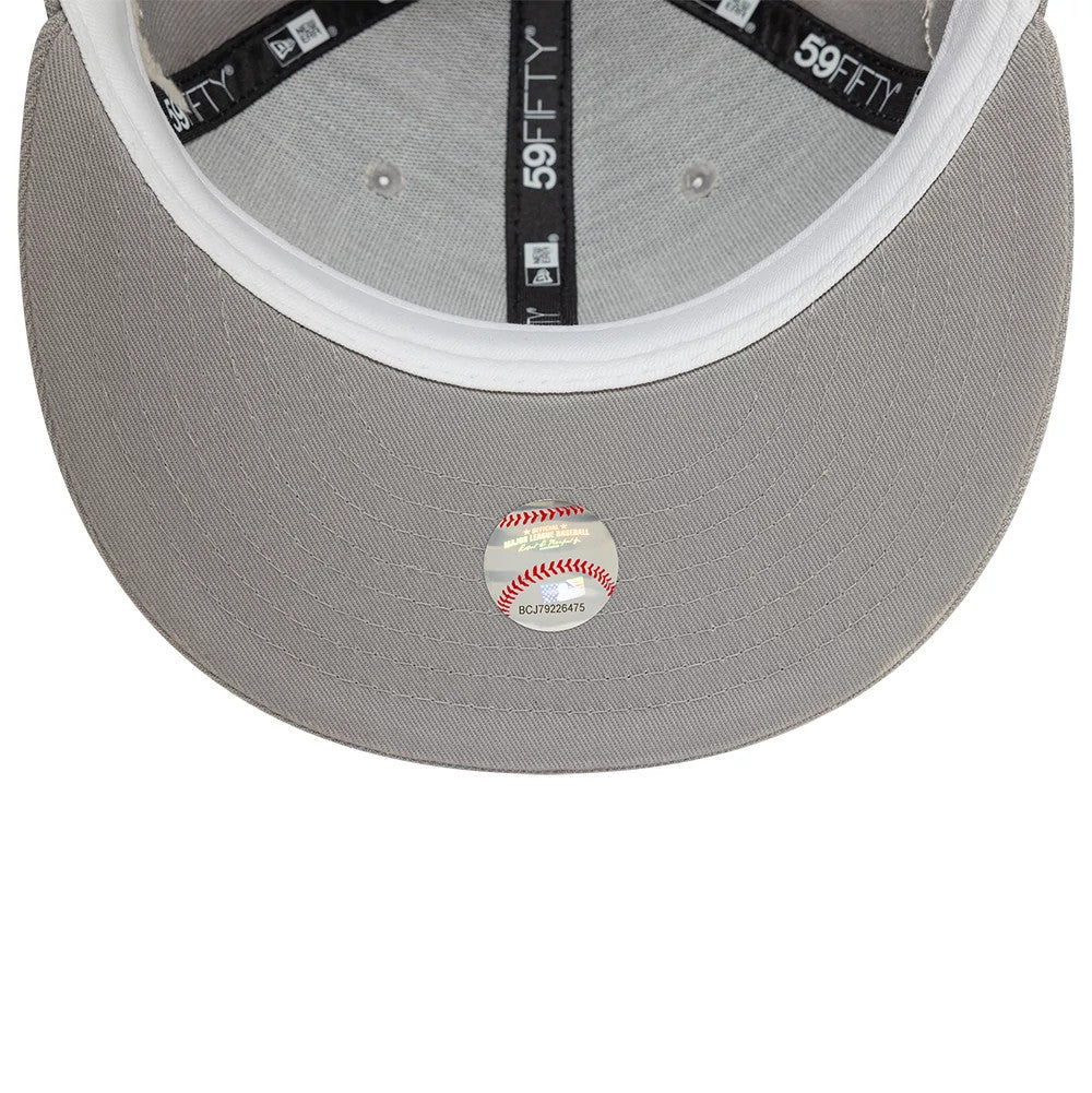 Atlanta Braves MLB Zodiac Grey 59FIFTY Fitted Cap-Benirox