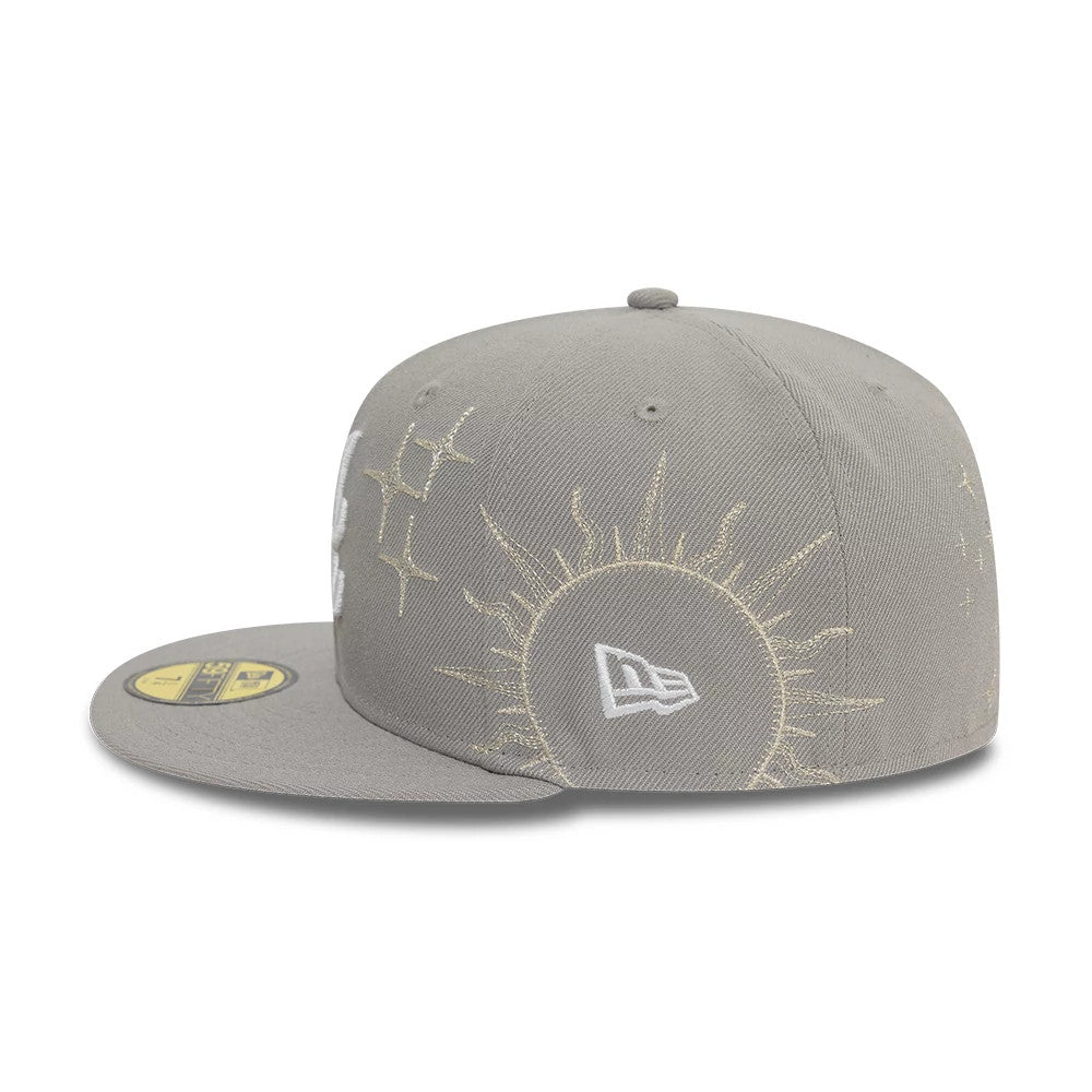 Atlanta Braves MLB Zodiac Grey 59FIFTY Fitted Cap-Benirox