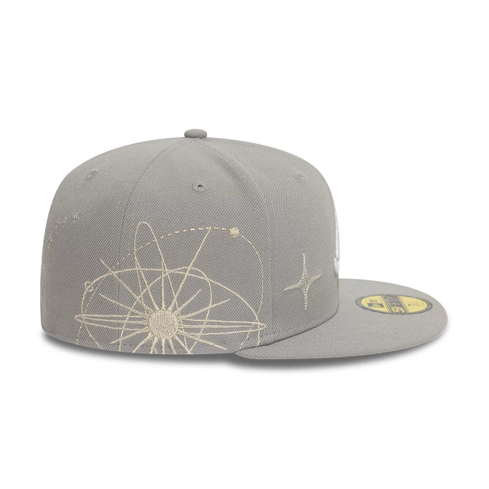 Atlanta Braves MLB Zodiac Grey 59FIFTY Fitted Cap-Benirox