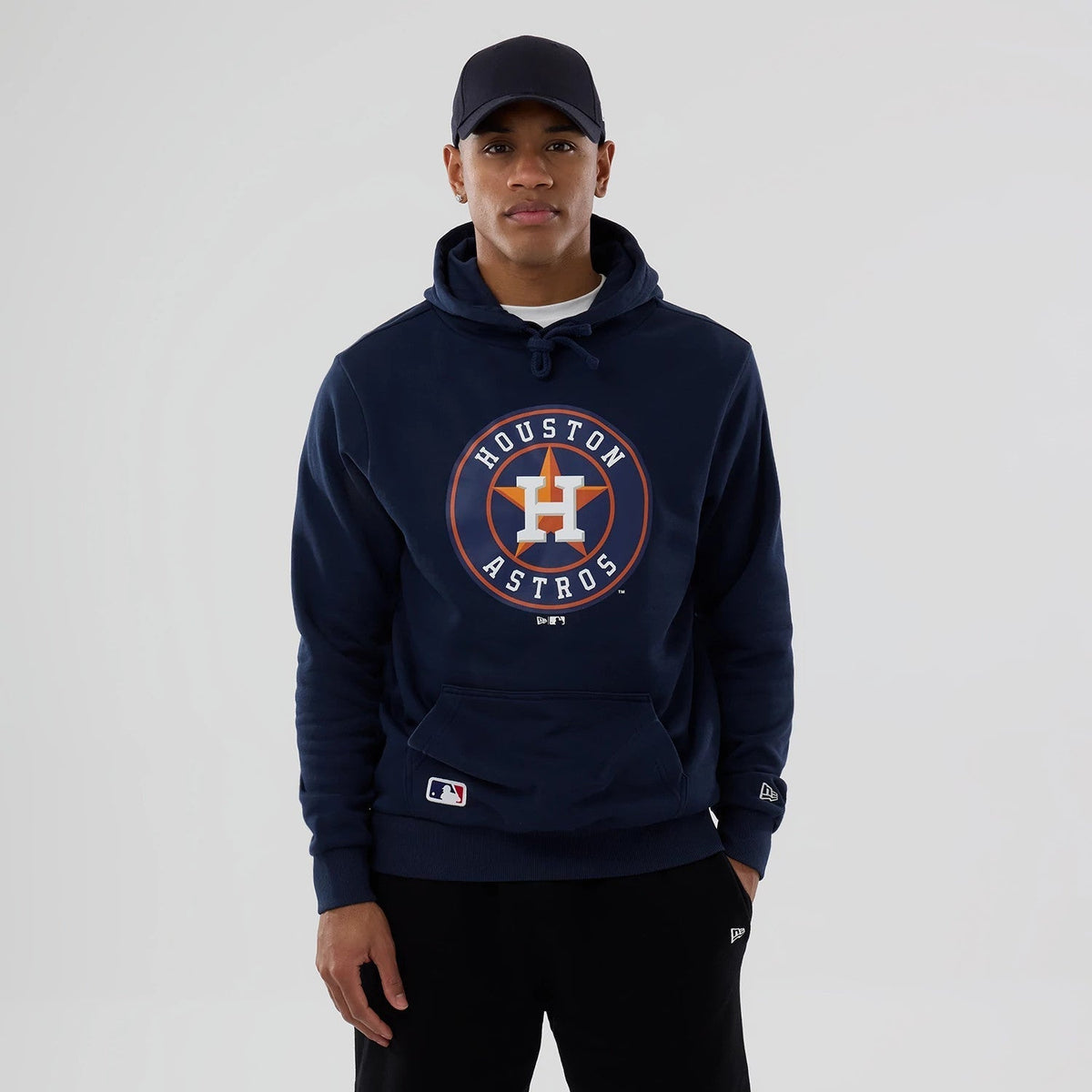 Houston Astros MLB Dark Blue Pullover Hoodie-Benirox