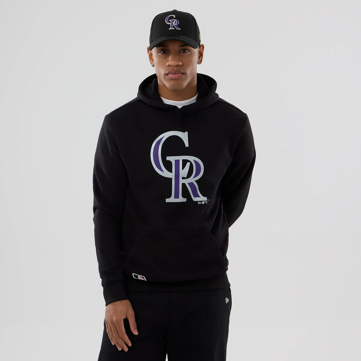 Colorado Rockies MLB Black Pullover Hoodie-Benirox