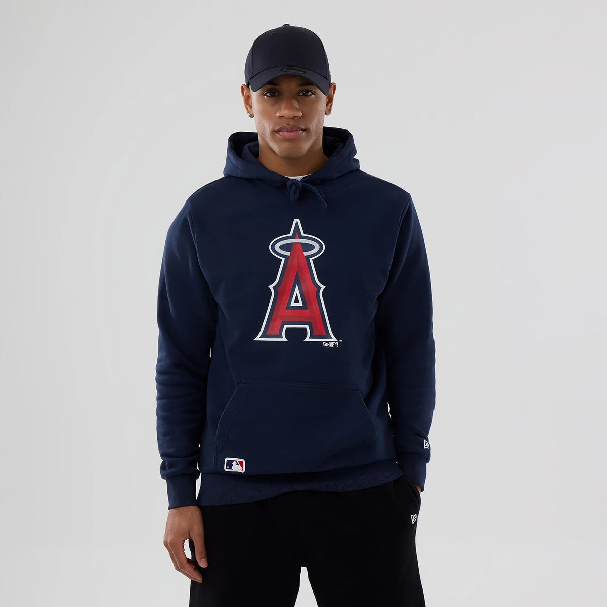 LA Angels MLB Dark Blue Pullover Hoodie-Benirox