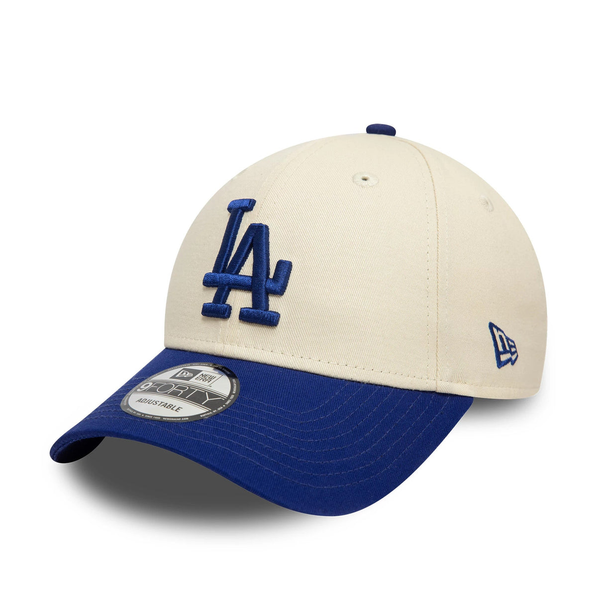 LA Dodgers Colour Block Cream 9FORTY Adjustable Cap-Benirox