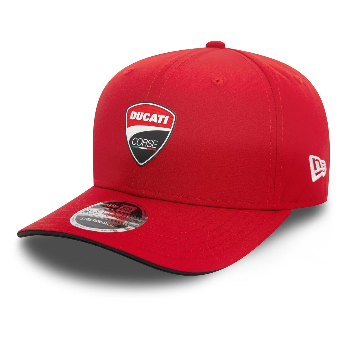Ducati Motor Logo Core Red 9SEVENTY Stretch Snap Adjustable Cap-Benirox