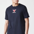 Chicago Bulls NBA Logo Black T-Shirt-Benirox