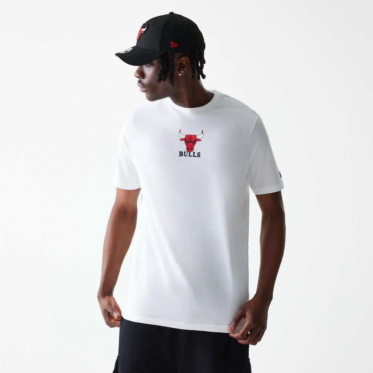 Chicago Bulls NBA Logo White T-Shirt-Benirox