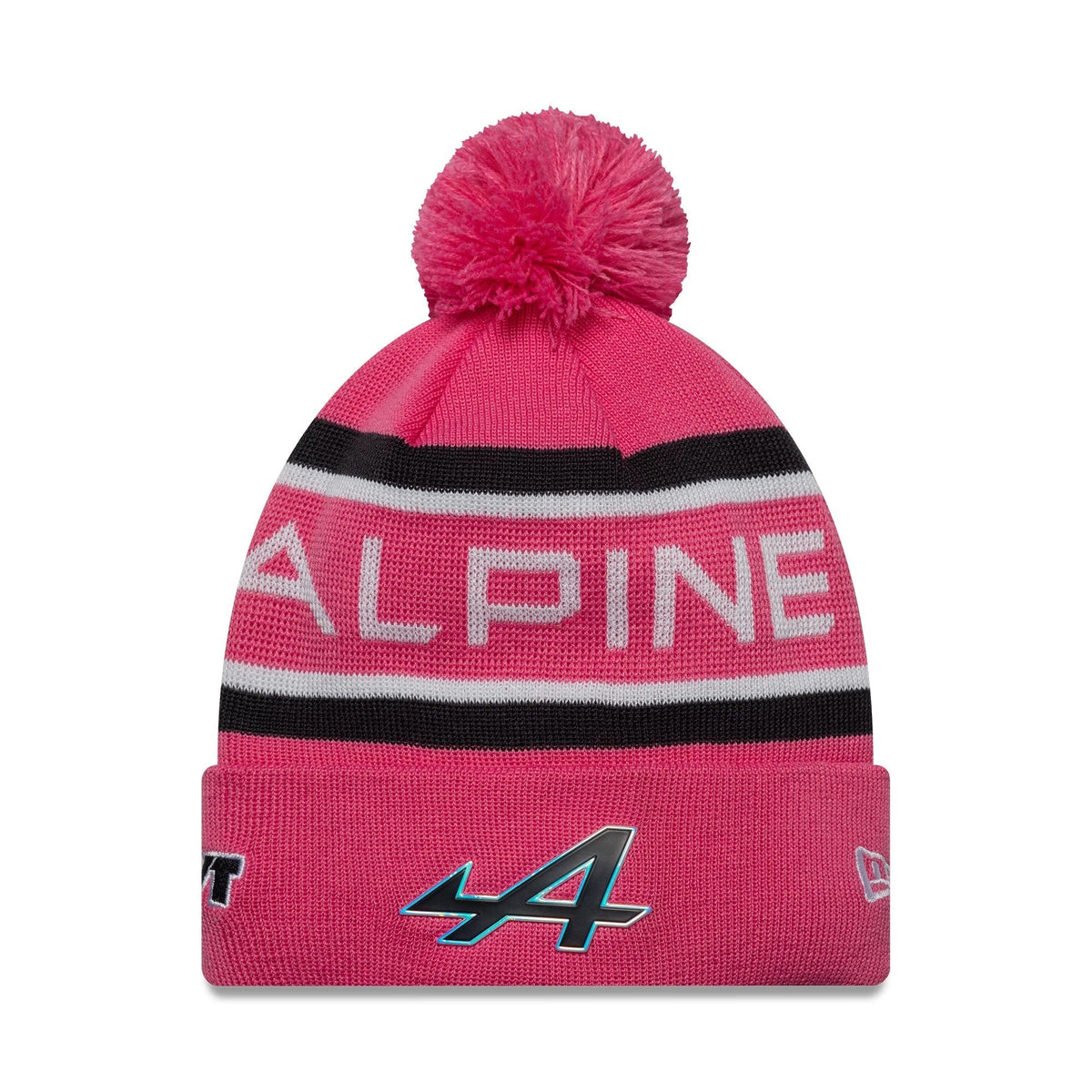 Alpine Racing Youth Replica Jack Doohan Pink Cuff Knit Beanie Hat-Benirox