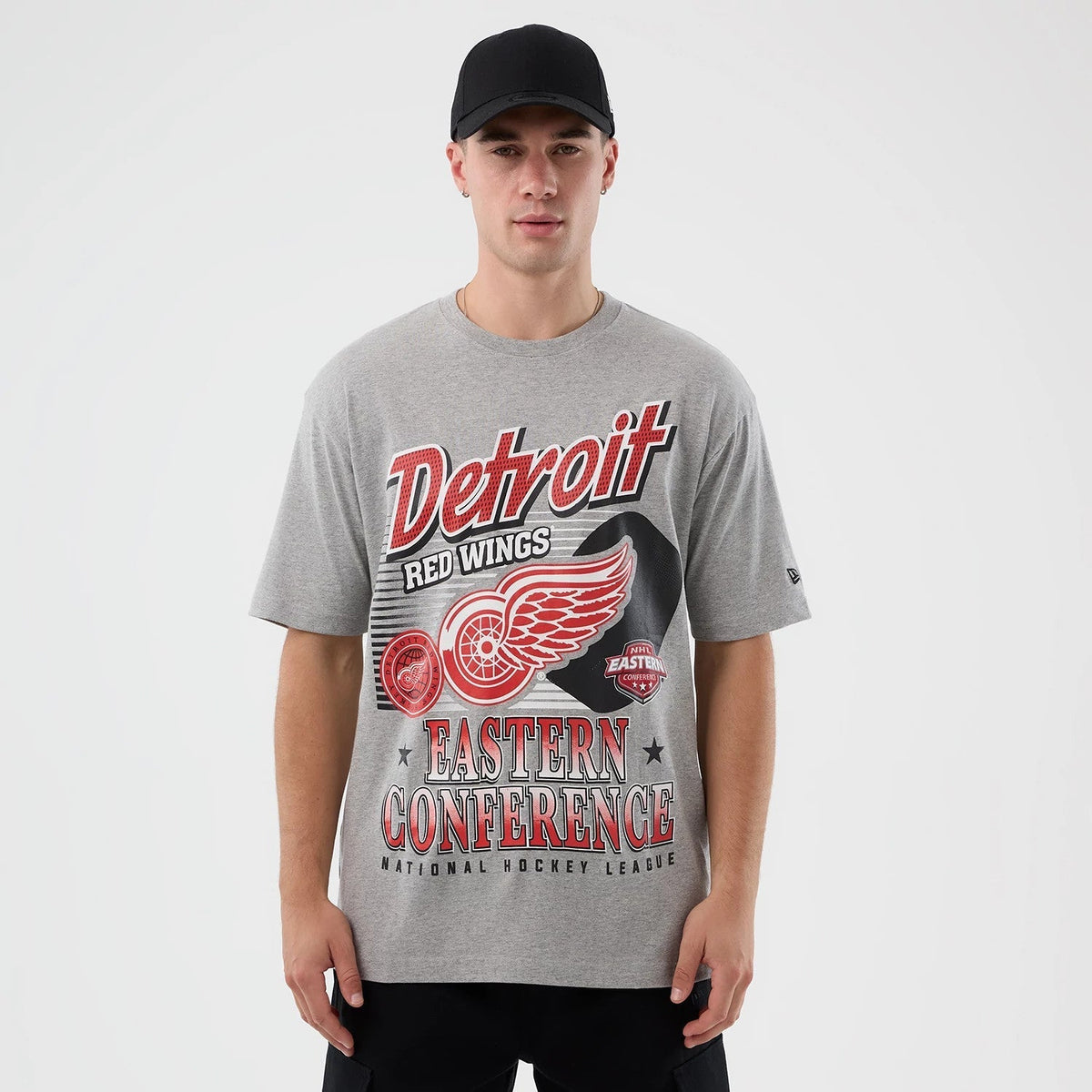 Detroit Red Wings NHL Sport Classic Grey T-Shirt-Benirox