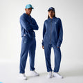 LA Dodgers MLB Midi League Essential Dark Blue Oversized Full Zip Hoodie-Benirox