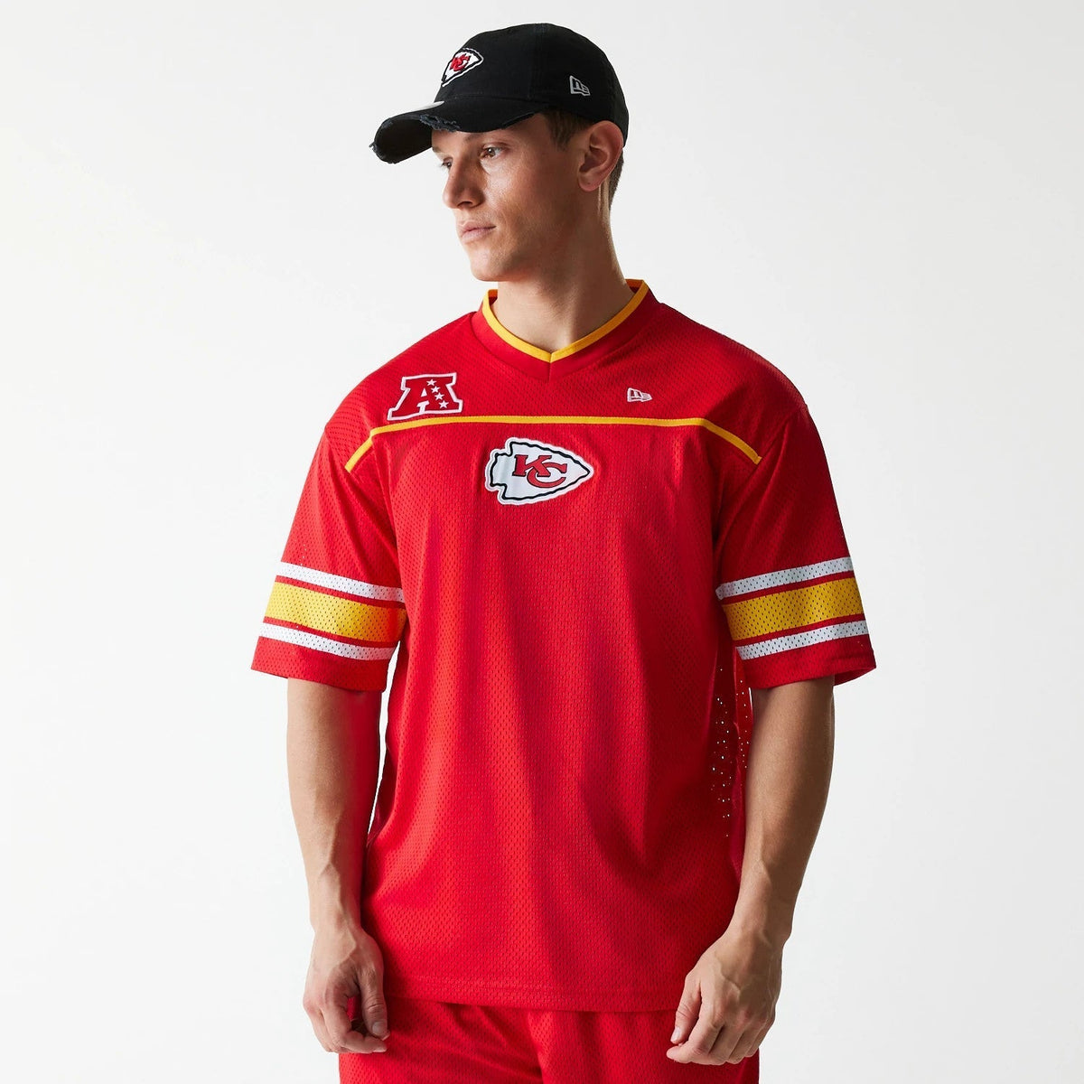 Kansas City Chiefs NFL Mesh Red Jersey-Benirox