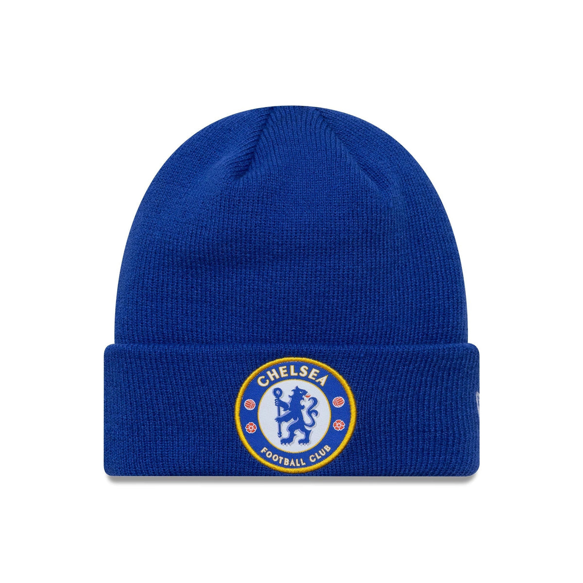 Chelsea FC Lion Crest Youth Core Blue Cuff Knit Beanie Hat-Benirox