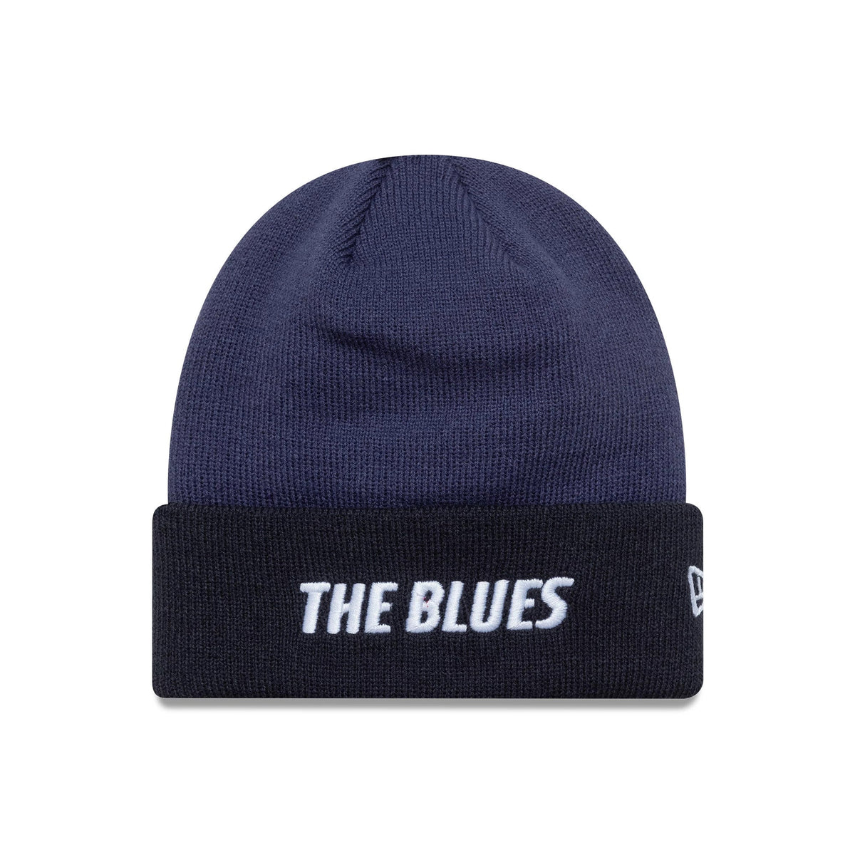 Chelsea FC Lion Crest Youth Wordmark Blue Cuff Knit Beanie Hat-Benirox