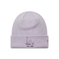 LA Dodgers MLB League Essential Pastel Purple Cuff Knit Beanie Hat-Benirox
