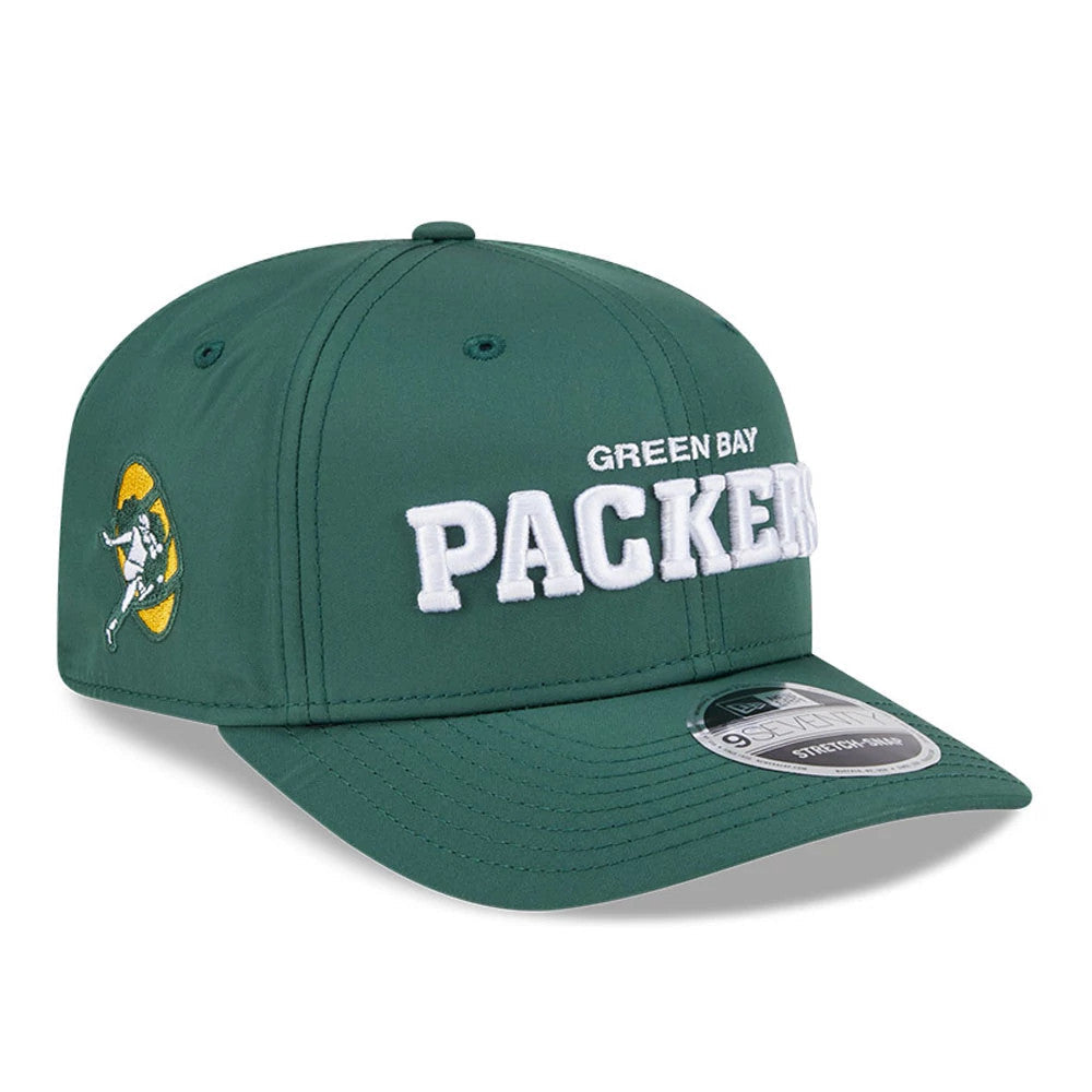 Green Bay Packers NFL Coach Dark Green 9SEVENTY Stretch Snap Adjustable Cap-Benirox
