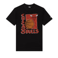 Chicago Bulls NBA Basketball Script Black T-Shirt-Benirox