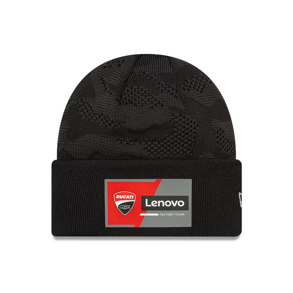 Ducati Team Black Cuff Knit Beanie Hat-Benirox