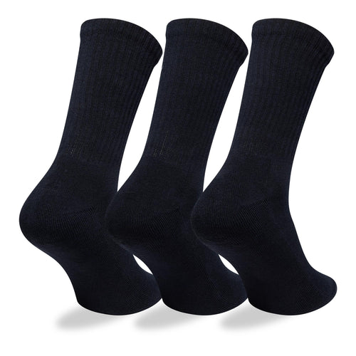Alpine Racing Alpine Logo Navy 3 Pack Crew Socks-Benirox