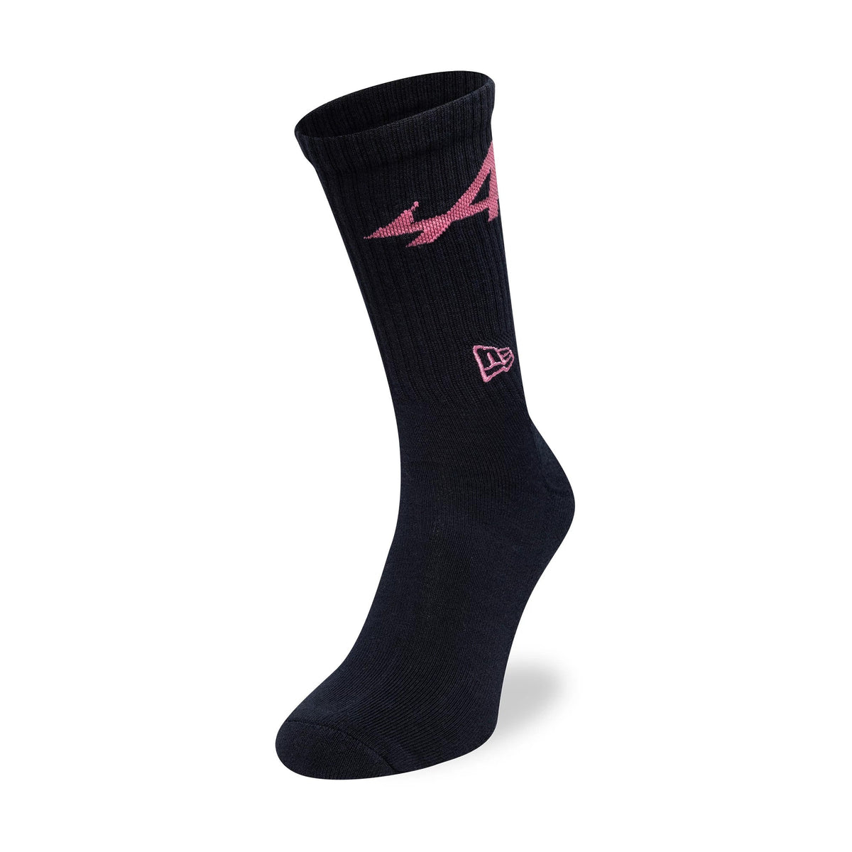 Alpine Racing Alpine Logo Navy 3 Pack Crew Socks-Benirox