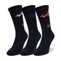 Alpine Racing Alpine Logo Navy 3 Pack Crew Socks-Benirox