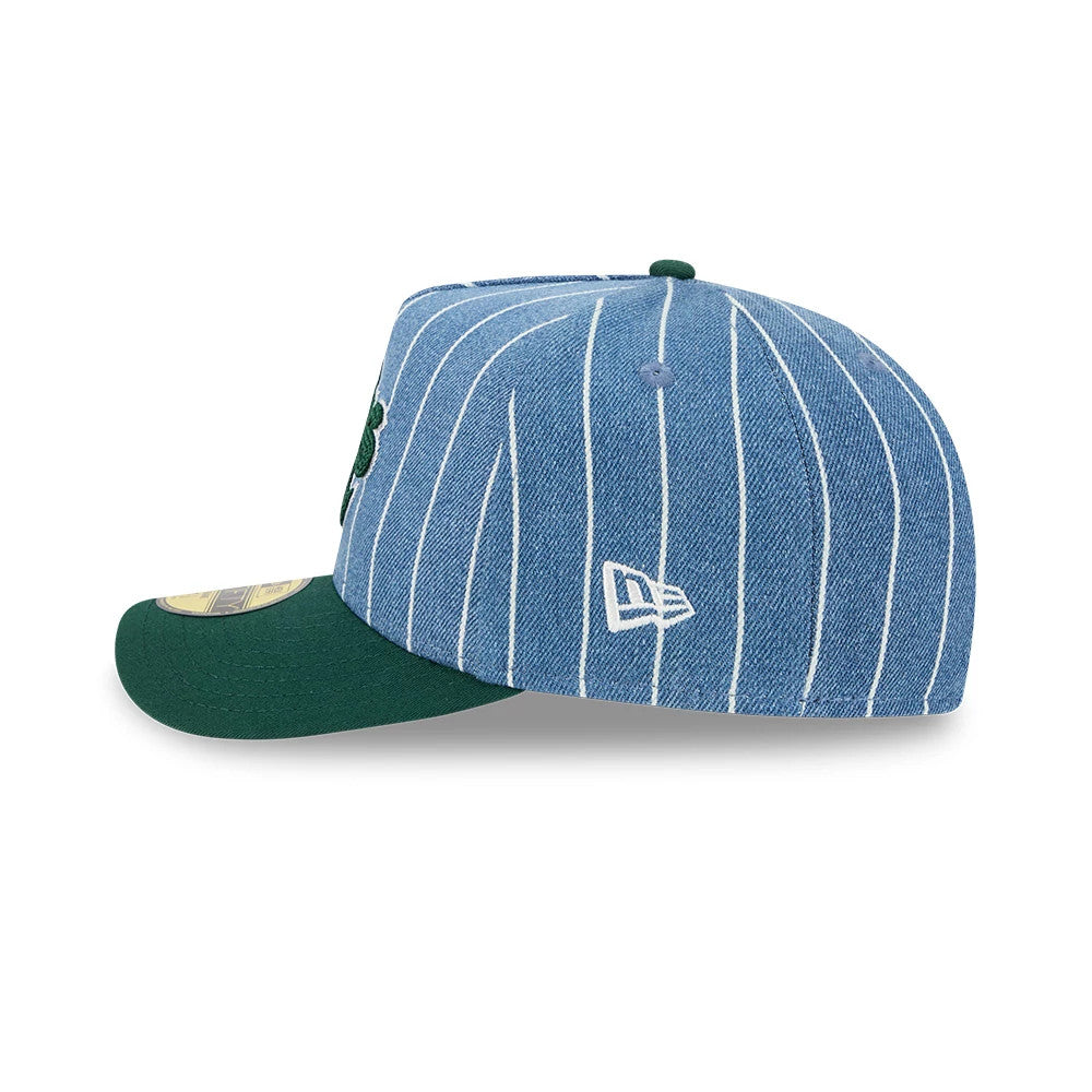 Athletics MLB Parallel Blue 59FIFTY A-Frame Fitted Cap-Benirox