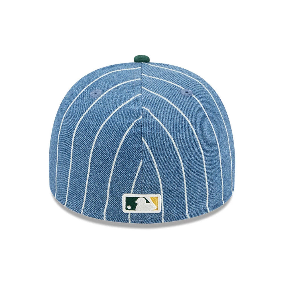 Athletics MLB Parallel Blue 59FIFTY A-Frame Fitted Cap-Benirox