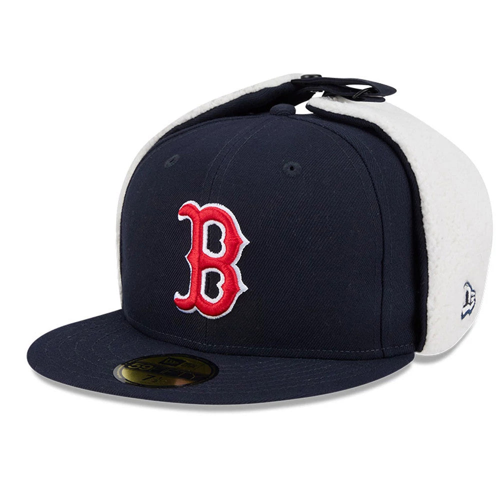 Boston Red Sox MLB Classic Navy Dogear 59FIFTY Fitted Cap-Benirox