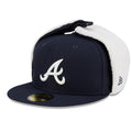 Atlanta Braves MLB Classic Navy Dogear 59FIFTY Fitted Cap-Benirox