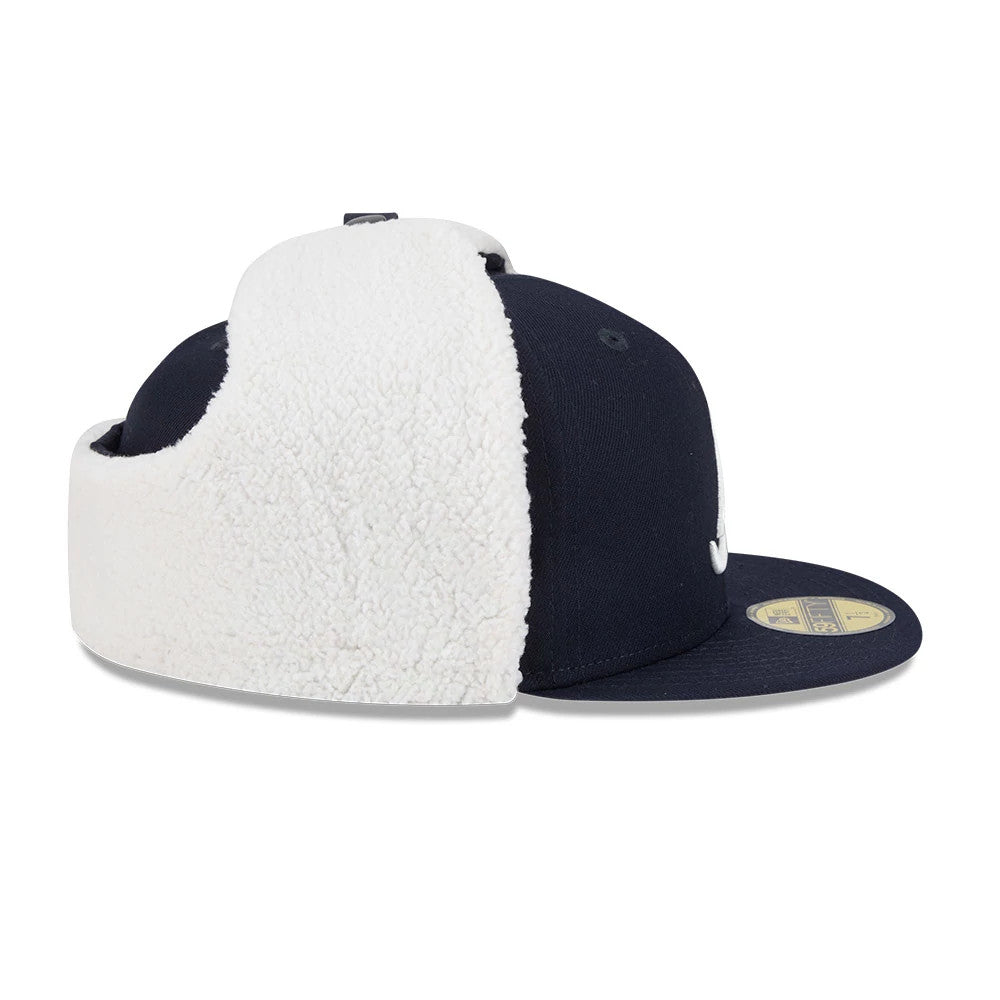 Atlanta Braves MLB Classic Navy Dogear 59FIFTY Fitted Cap-Benirox