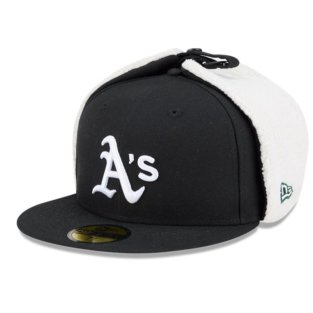 Athletics MLB Classic Black Dogear 59FIFTY Fitted Cap-Benirox