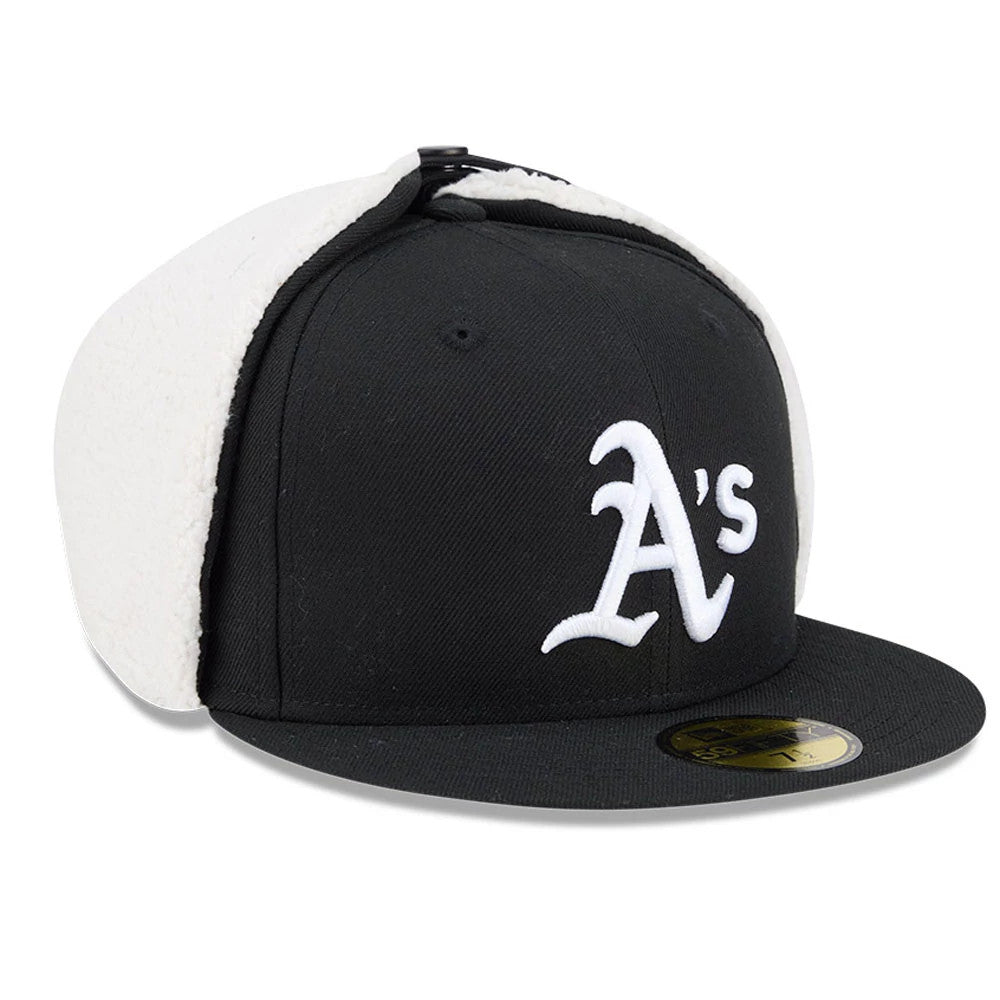 Athletics MLB Classic Black Dogear 59FIFTY Fitted Cap-Benirox