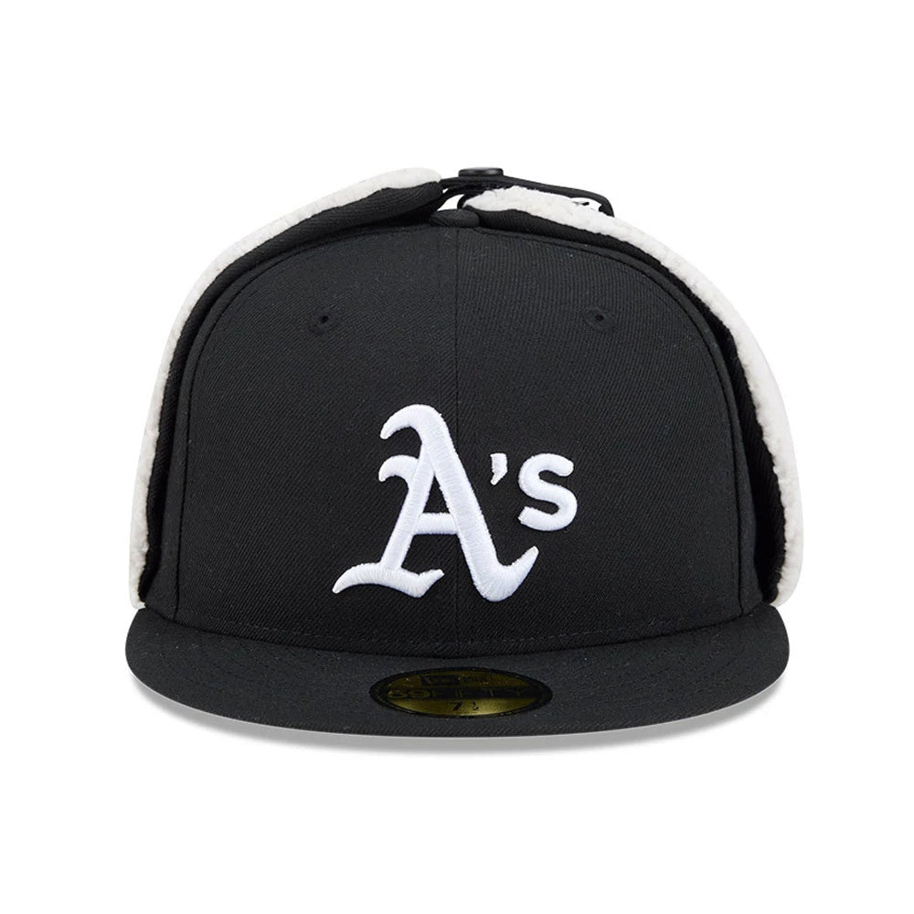 Athletics MLB Classic Black Dogear 59FIFTY Fitted Cap-Benirox