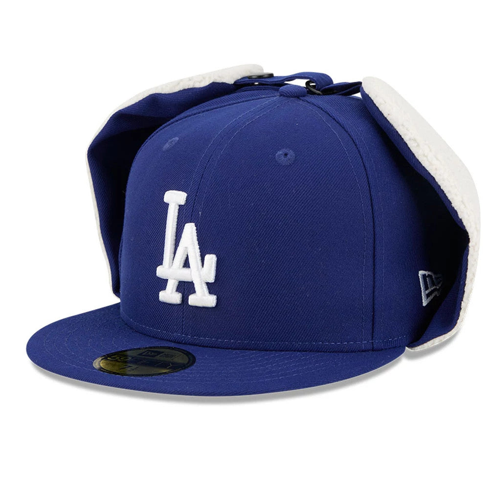 LA Dodgers MLB Classic Dark Blue Dogear 59FIFTY Fitted Cap-Benirox