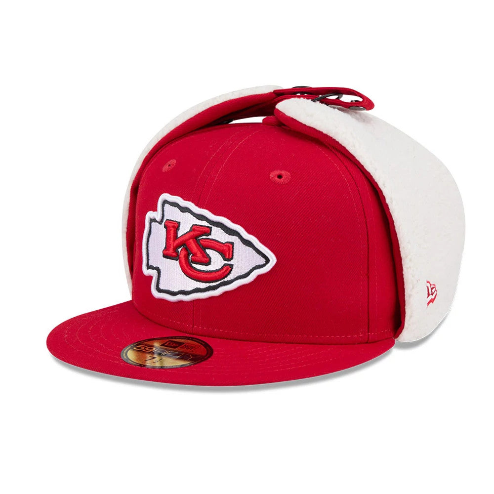 Kansas City Chiefs NFL Classic Red Dogear 59FIFTY Fitted Cap-Benirox