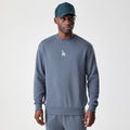 LA Dodgers MLB Midi League Essential Dark Grey Oversized Crew Neck Sweater-Benirox