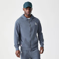 LA Dodgers MLB Midi League Essential Dark Grey Full Zip Hoodie-Benirox