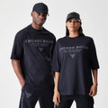 Chicago Bulls NBA Linear Black T-Shirt-Benirox