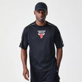Chicago Bulls NBA Piping Black Oversized T-Shirt-Benirox