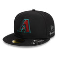 Arizona Diamondbacks MLB Gore-Tex Black 59FIFTY Fitted Cap-Benirox