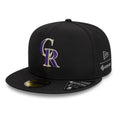 Colorado Rockies MLB Gore-Tex Black 59FIFTY Fitted Cap-Benirox