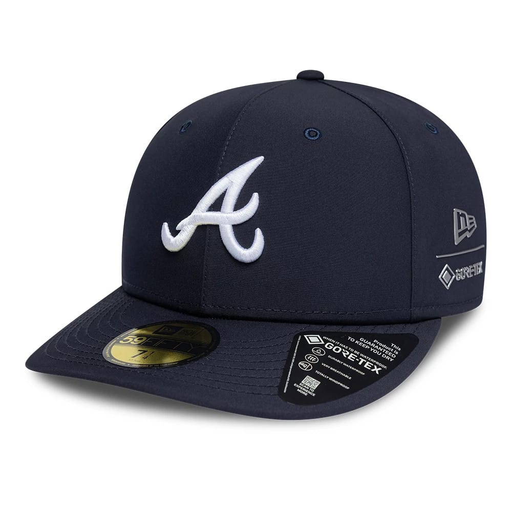 Atlanta Braves MLB Gore-Tex Navy 59FIFTY Fitted Cap-Benirox