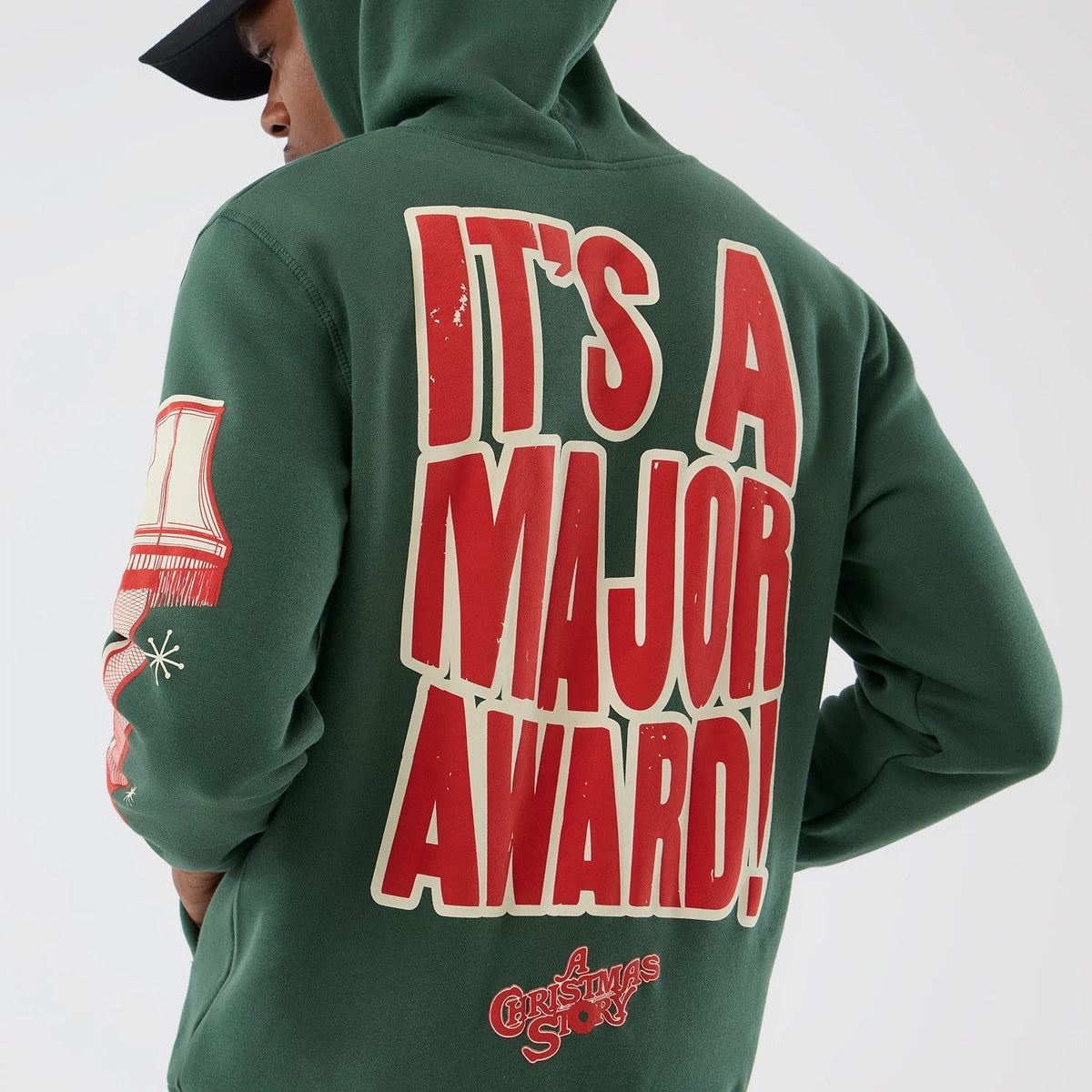 A Christmas Story Major Award Dark Green Pullover Hoodie-Benirox