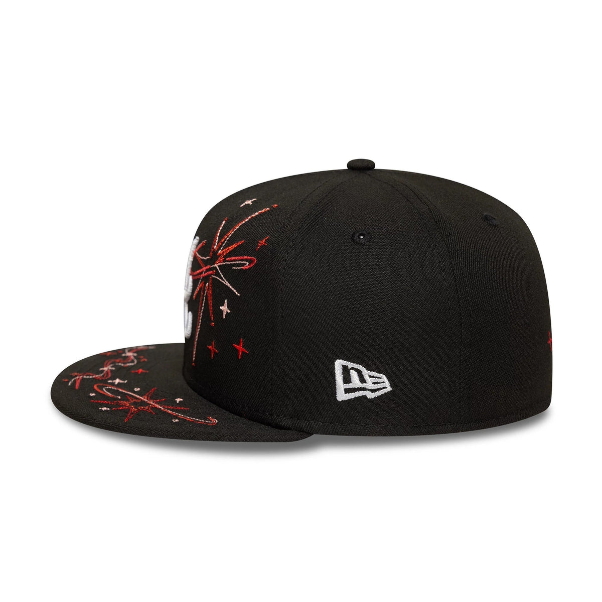 Atlanta Braves MLB Zodiac Black 59FIFTY Fitted Cap-Benirox