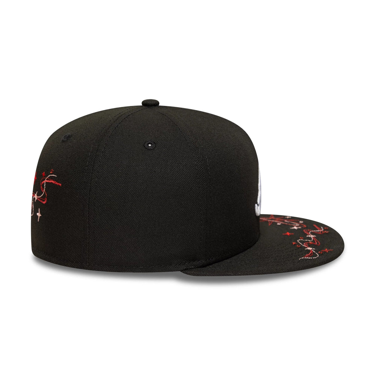 Atlanta Braves MLB Zodiac Black 59FIFTY Fitted Cap-Benirox