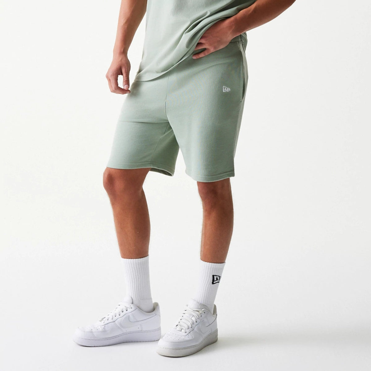 LA Dodgers MLB League Essential Midi Pastel Green Shorts-Benirox