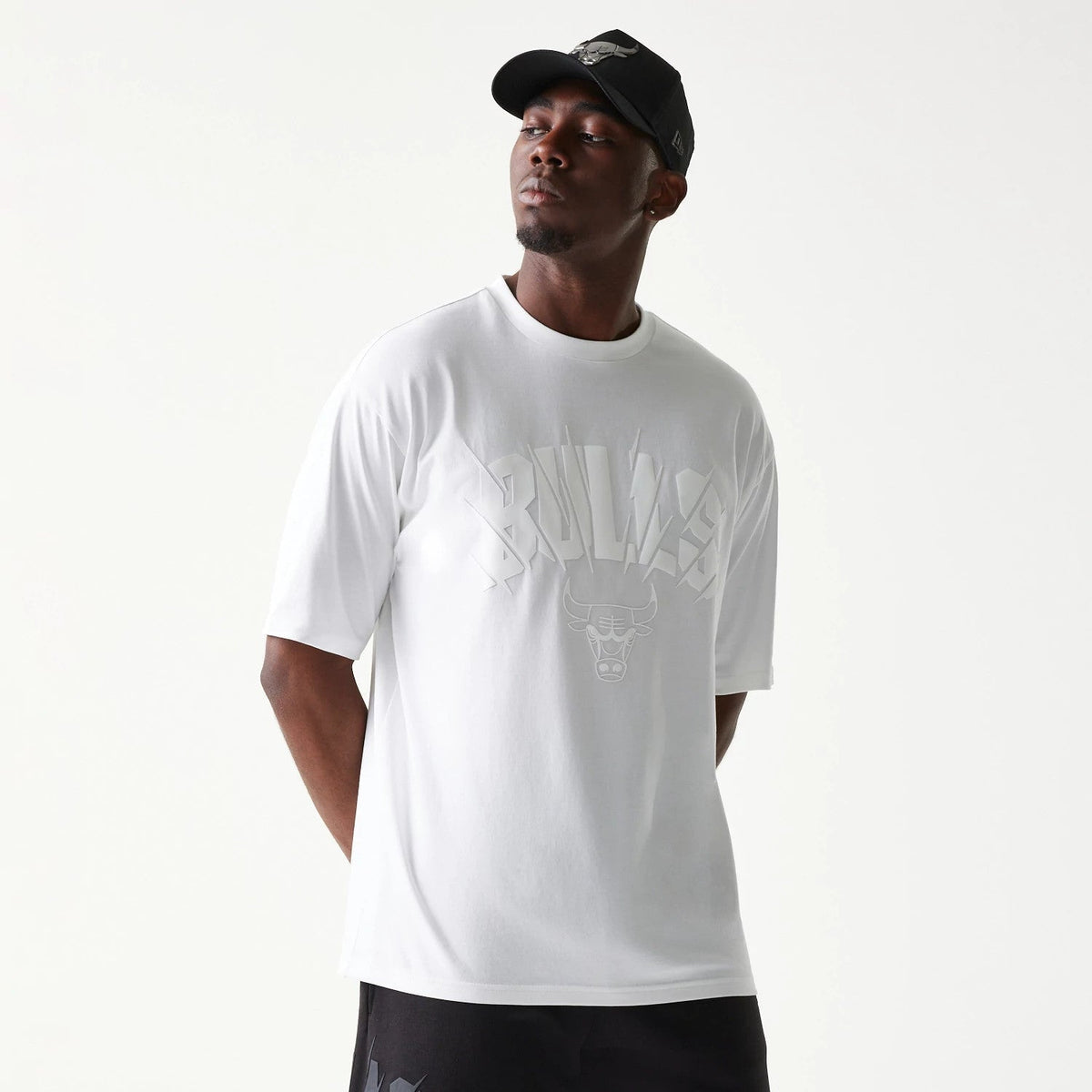 Chicago Bulls NBA White Oversized T-Shirt-Benirox